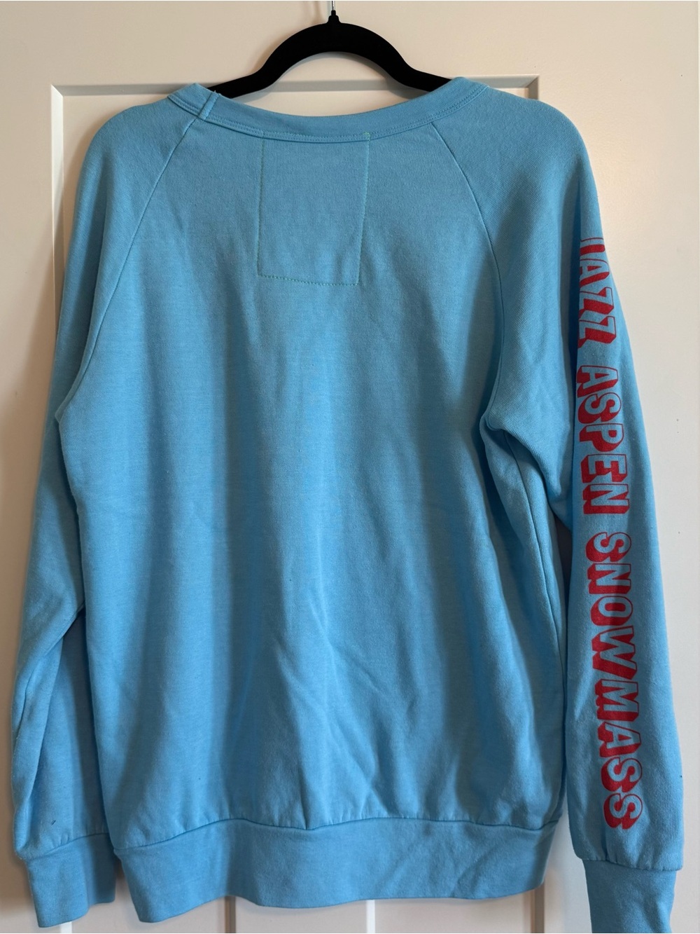 Aviator Nation Blue Jazz Aspen Snowmass Smiley Face Graphic Sweatshirt, Small - Picture 4 of 6